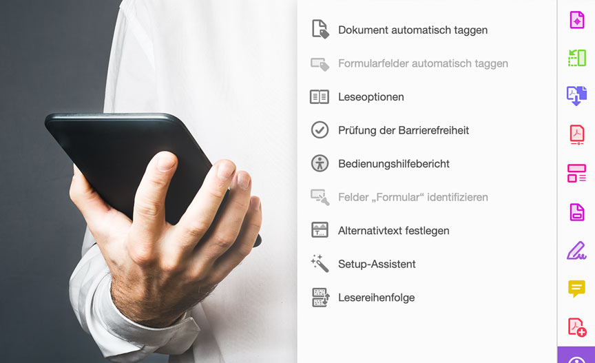 Optimierung barrierefreier PDF-Dateien
