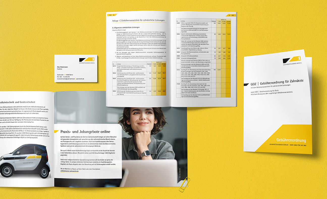 Layouts für Berufskammern und Berufsvertretungen