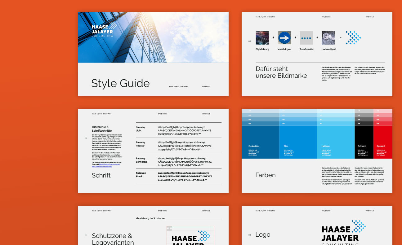 Style Guide für alle Design-Elemente