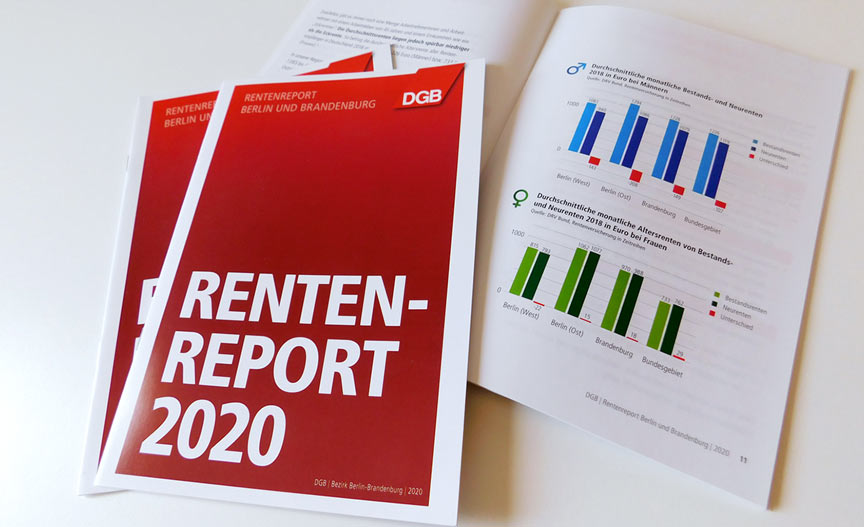 Coverdesign des Rentenreports