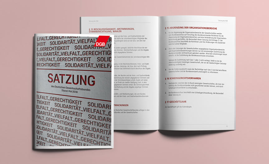 Layout der DGB-Satzung