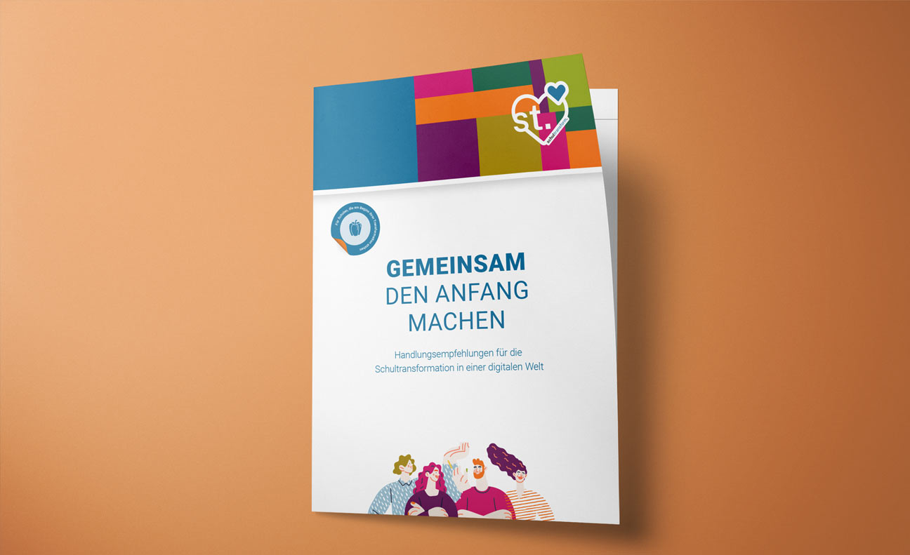 Cover der gestalteten Bildungs-Publikation